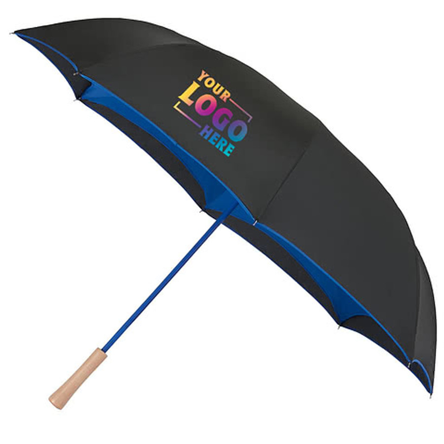 48" Arc Manual Inversion Recycled Umbrella in Black