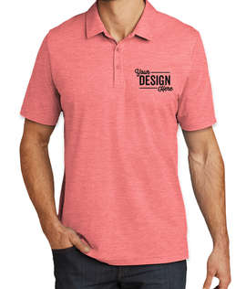 TravisMathew Oceanside Heather Performance Polo - Color: Cardinal Heather