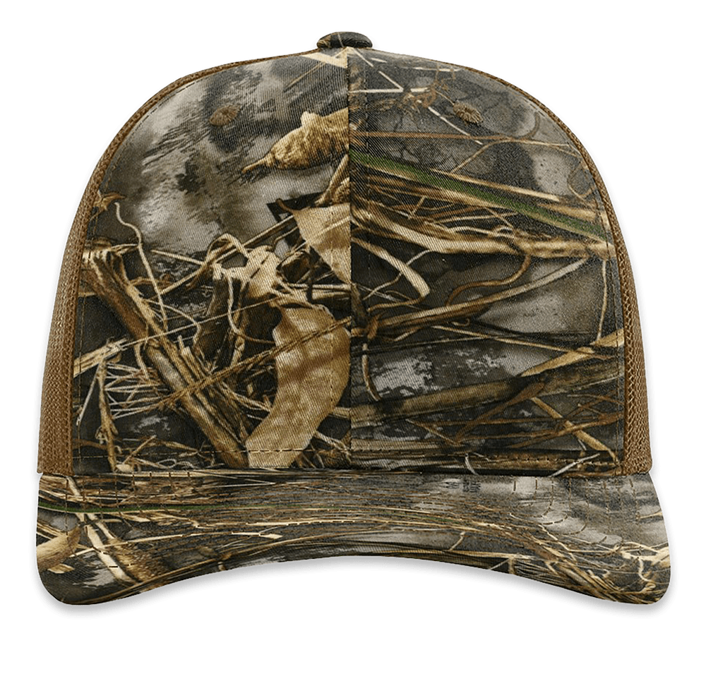 Richardson Patterned Snapback Trucker Hat-default