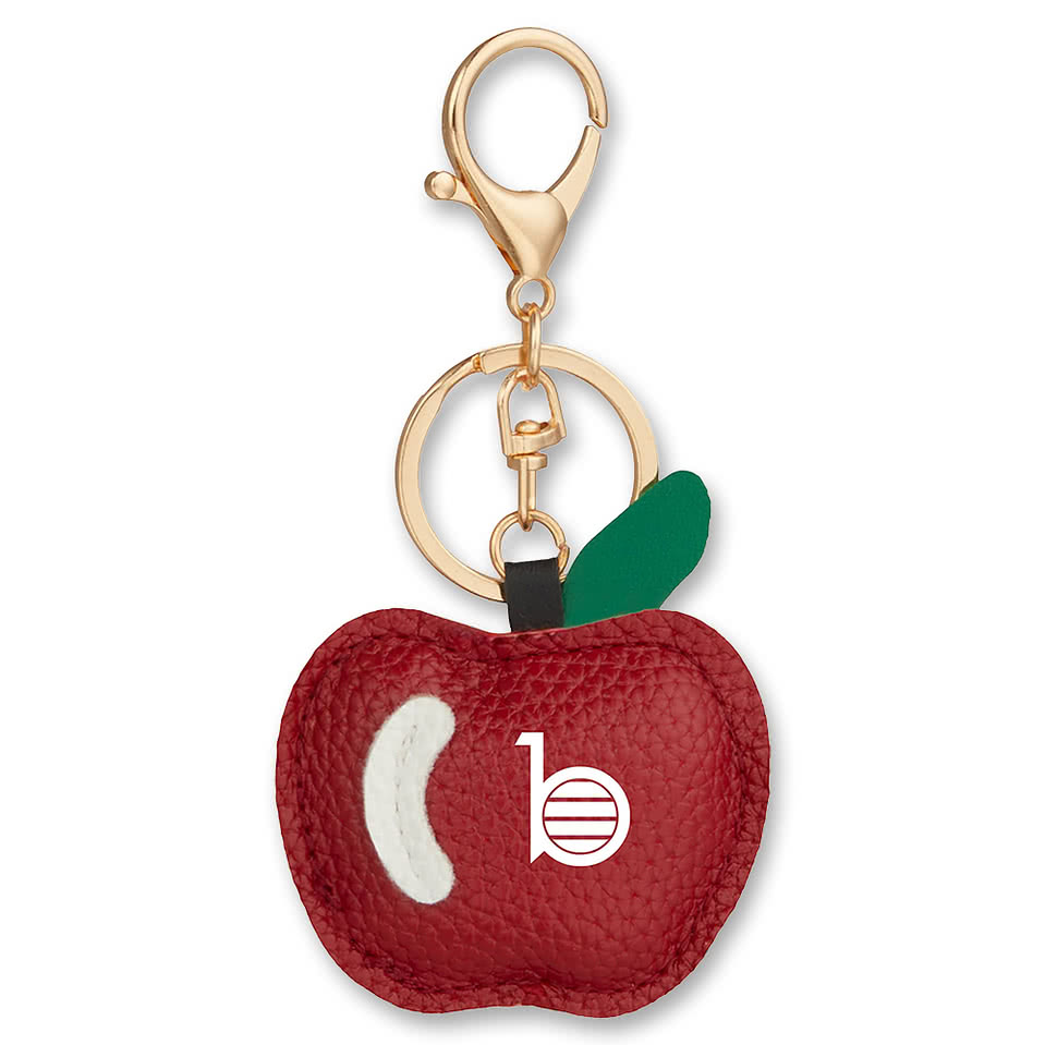 Apple Leather Keychain