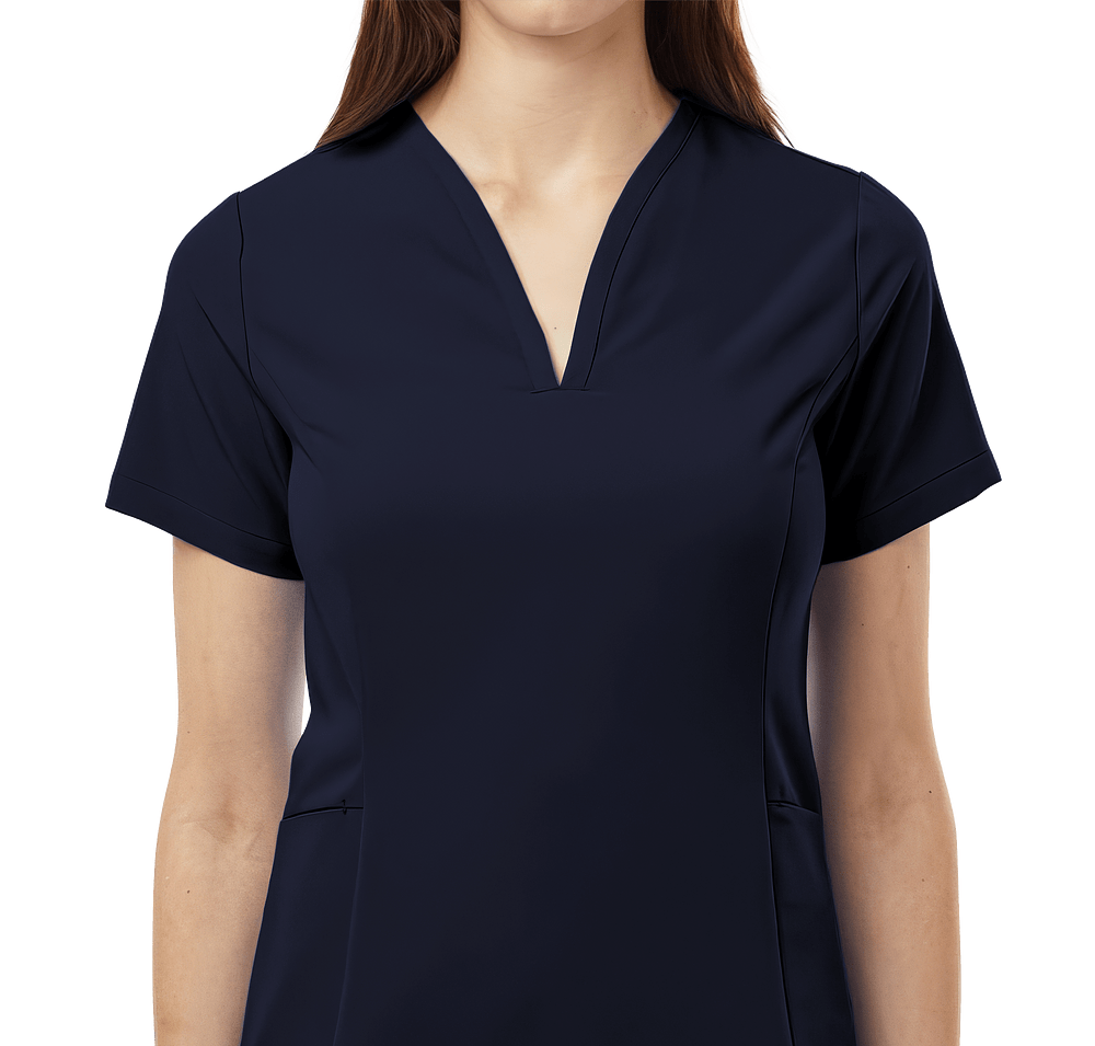 Jaanuu Women's Calix Fit & Flare V-Neck Scrub Top - Printed-default