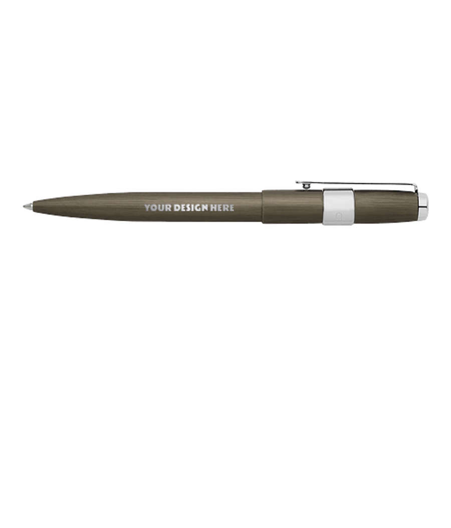 Cerruti 1881 Block Brushed Pen in Gun Metal