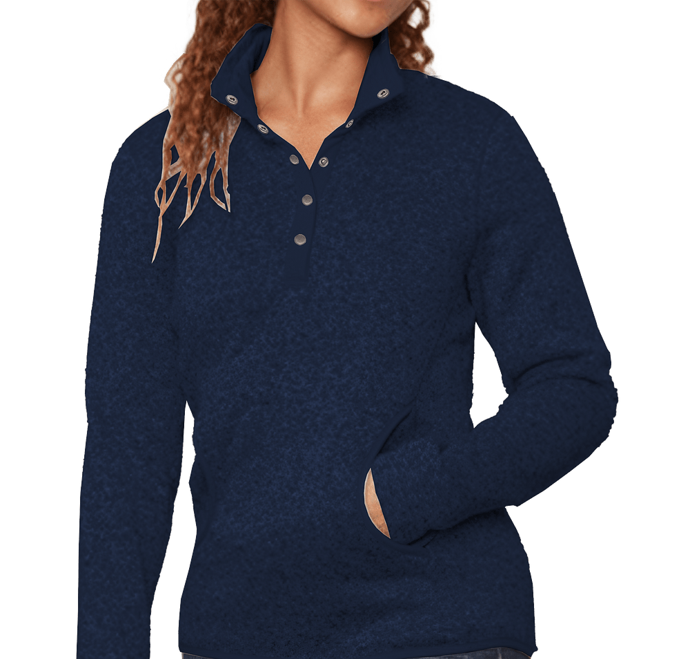 Fossa Apparel Women's Casa Sweater Fleece Snap Pullover-default