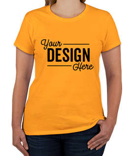 Gildan Women's 100% Cotton T-shirt - Color: Gold