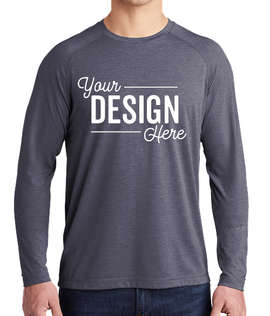 Sport-Tek Tri-Blend Long Sleeve Performance Shirt - Color: True Navy Heather