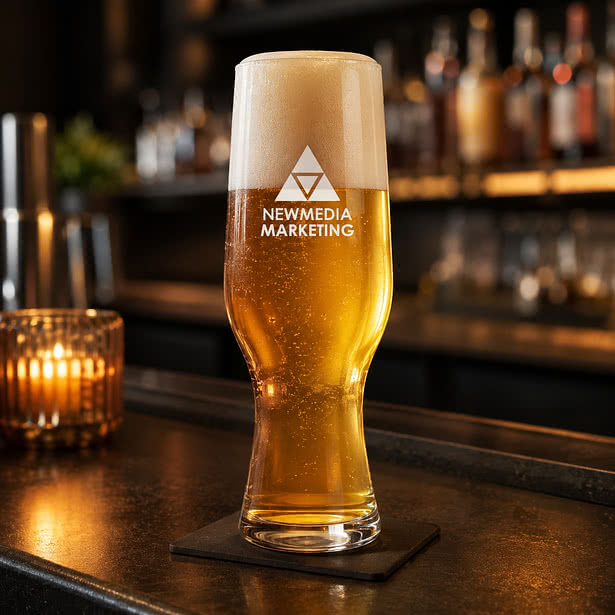 Laser Etched 18 oz. Leipzig Beer Glass