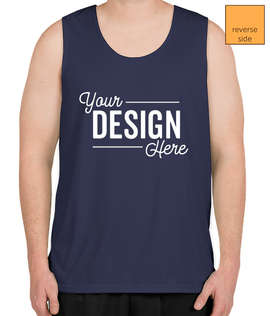 Augusta Reversible Performance Tank - Color: Navy / Gold