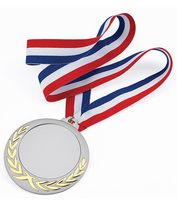 Full Color Laurel Wreath Medal