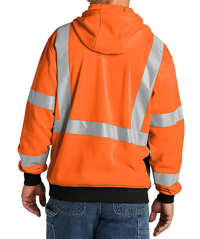 CornerStone Class 3 Heavy Duty Fleece Safety Zip Hoodie