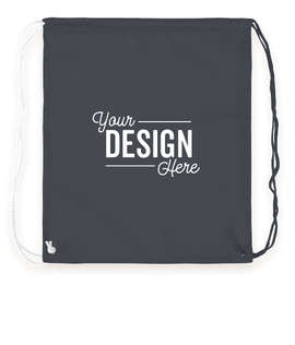Spirit Two-Tone Drawstring Bag - Color: Navy / White