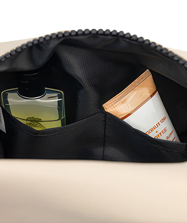 Full Color Hudson Recycled Leatherette Cosmetic Bag