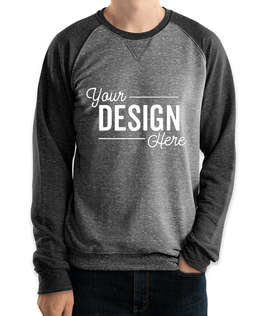 Jerzees Snow Heather French Terry Crewneck Sweatshirt