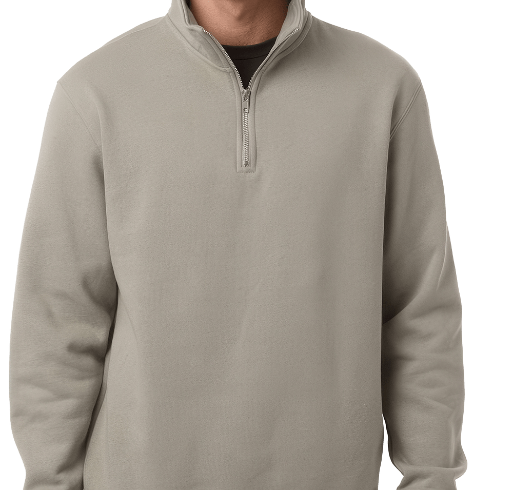 Independent Trading Midweight Quarter Zip Pullover - Printed-default