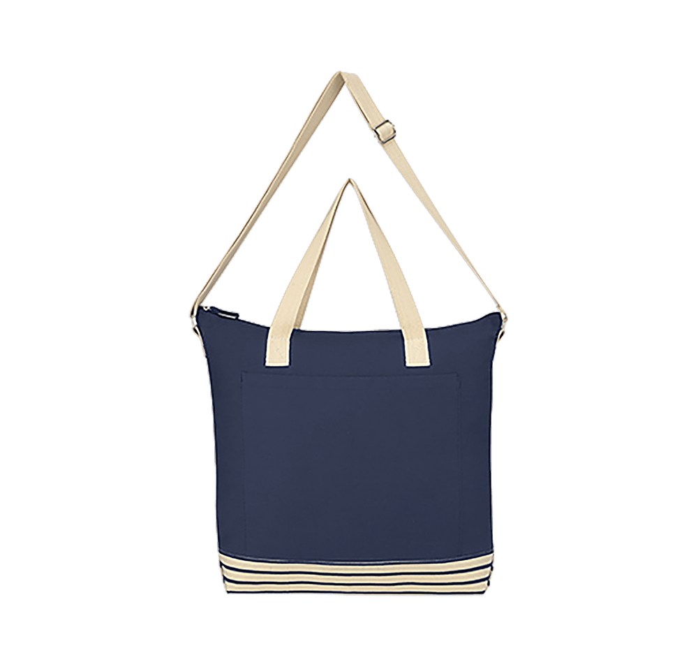 Bottom Line Cotton Zippered Tote Bag-default