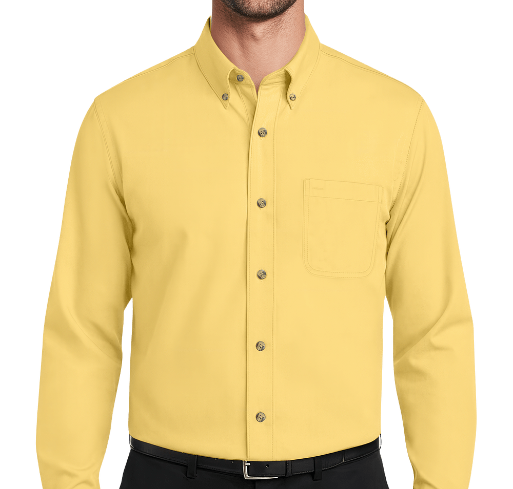 Blue Generation Scotchgard Long Sleeve Dress Shirt - Printed-default