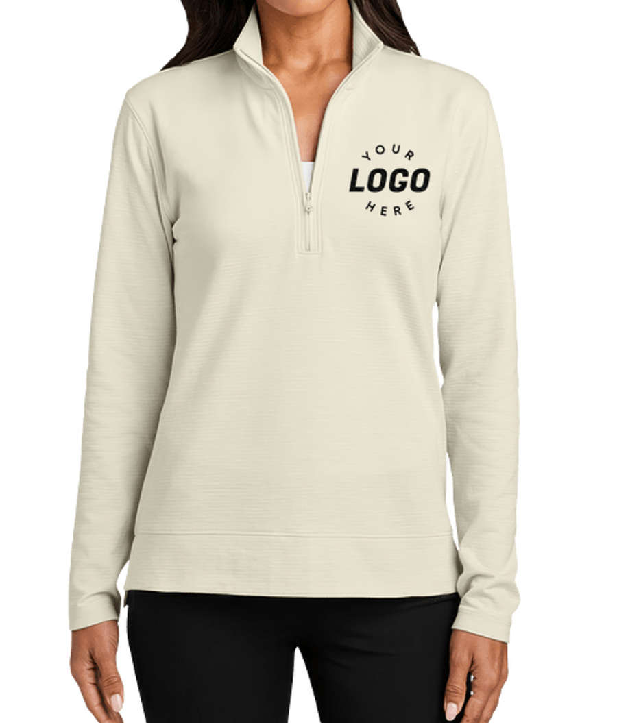 Port Authority Women’s Breakwater Quarter Zip Sweatshirt in Parchment