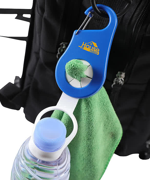 Clipper Carabiner Towel & Bottle Holder