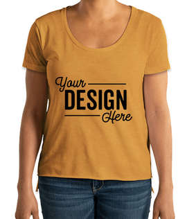 Next Level Women's Festival High-Low T-shirt - Color: Antique Gold
