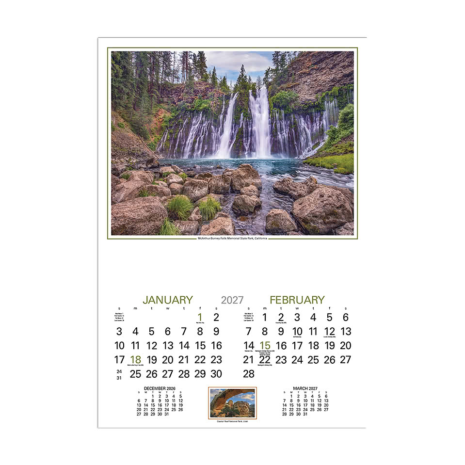 Our Country Executive Wall Calendar