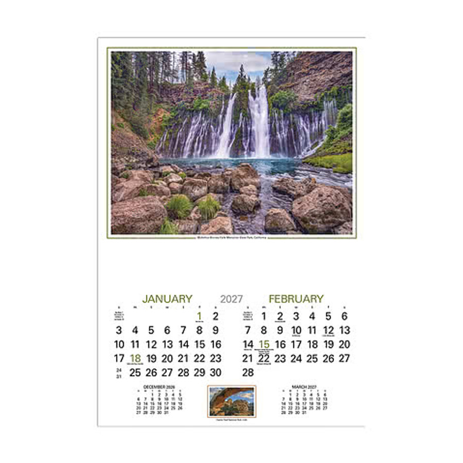 Our Country Executive Wall Calendar in HL Our Country (6 Sht).2026
