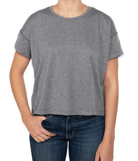 Champion Women's Sport Soft Touch Recycled Performance Shirt - Color: Ebony Heather