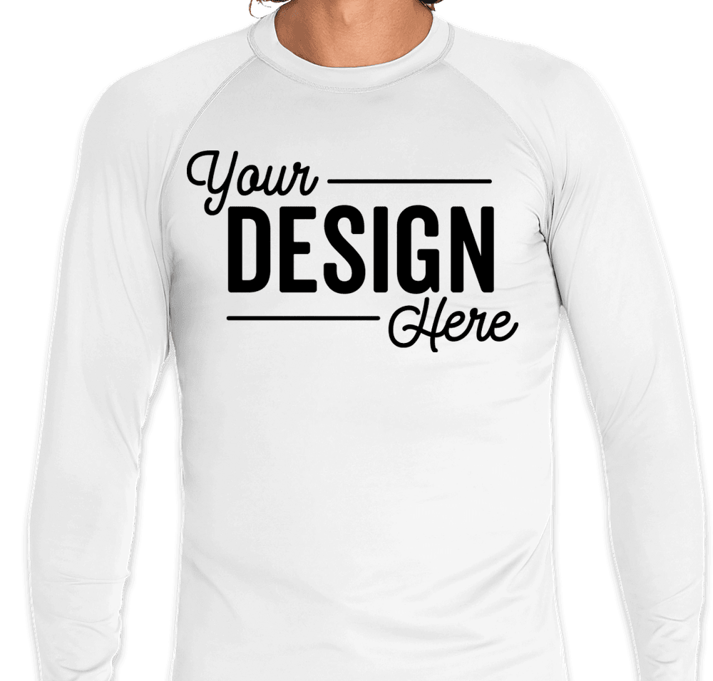 Custom Wet Effect Long Sleeve Rash Guard Shirt - Design Rash