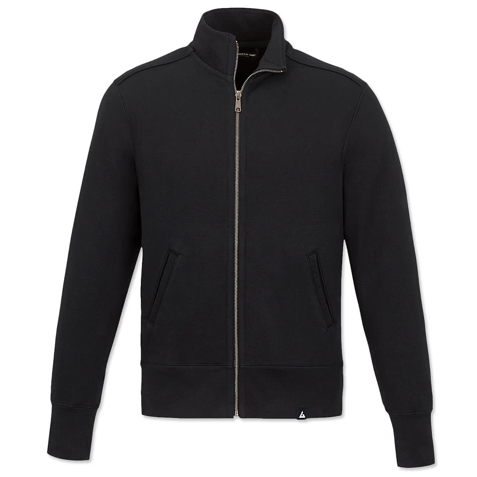 American Giant USA-Made Cadet Collar Full Zip Sweatshirt