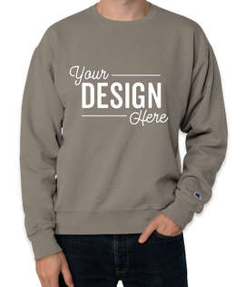 Champion Garment Dyed Crewneck Sweatshirt - Color: Concrete