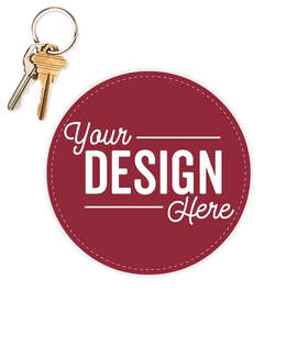 5.5 in. Circle Car Magnet - Color: Maroon