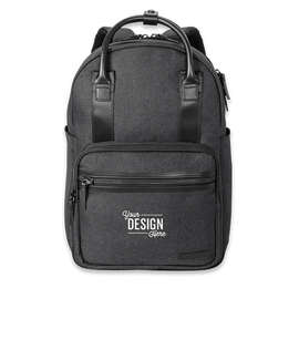 Brooks Brothers Grant Dual-Handle 16" Computer Backpack - Color: Heather Gray
