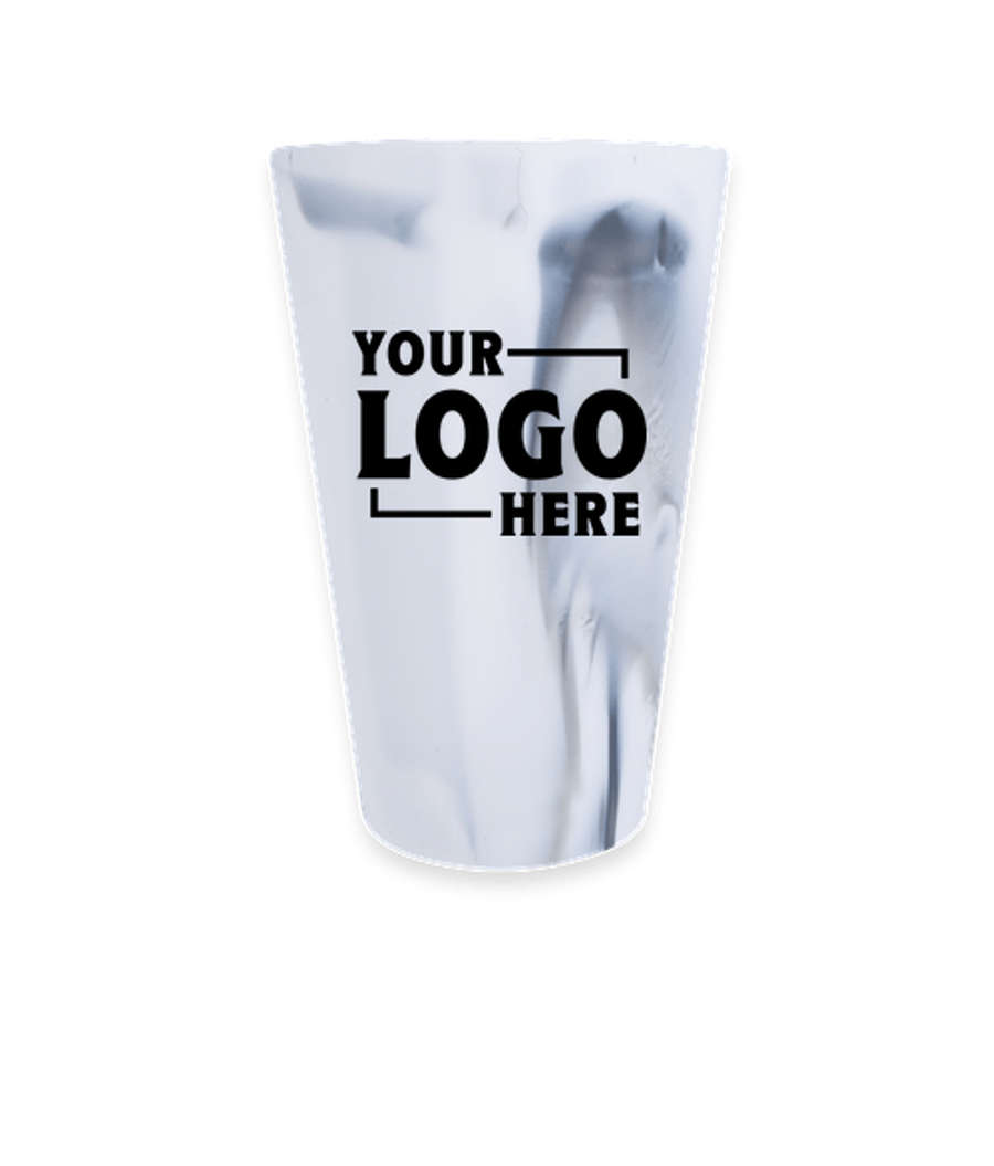 Silipint 16 oz. Straight Up Silicone Pint Glass in Mountain Marble