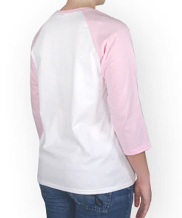 Hanes Ladies 3/4 Sleeve Raglan T