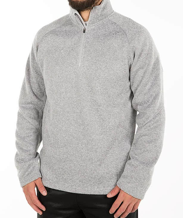 Devon & Jones Quarter Zip Sweater Fleece Pullover