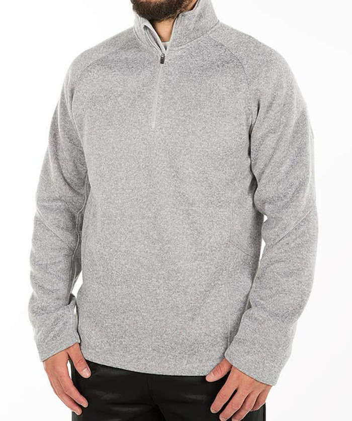 Devon & Jones Quarter Zip Sweater Fleece Pullover
