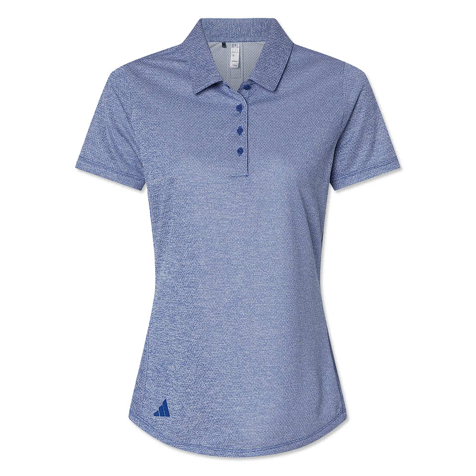 Adidas Women's Space Dyed Recycled Performance Polo - Embroidered