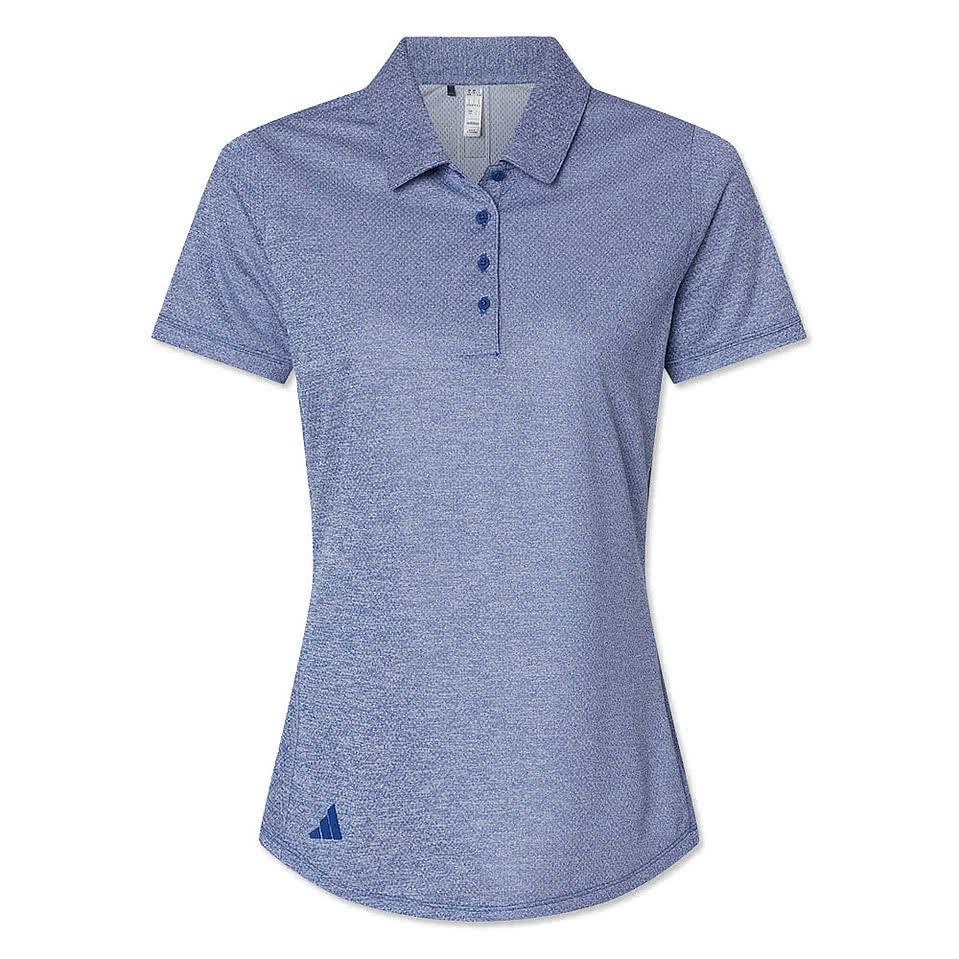 Adidas Women's Space Dyed Recycled Performance Polo - Printed