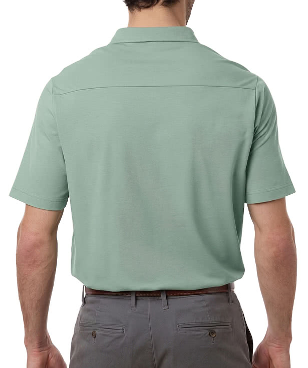 Devon & Jones Seaton Pebble Textured Performance Polo