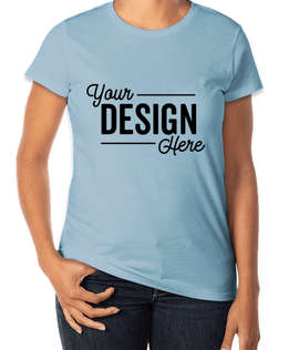 Anvil Women's Jersey T-shirt - Color: Light Blue