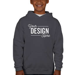 Jerzees Youth Nublend 50/50 Pullover Hoodie - Color: Charcoal Grey