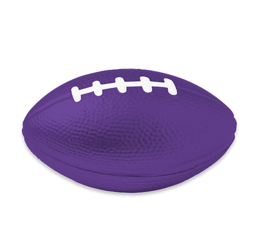 3.5" Football Shaped Stress Reliever in Purple