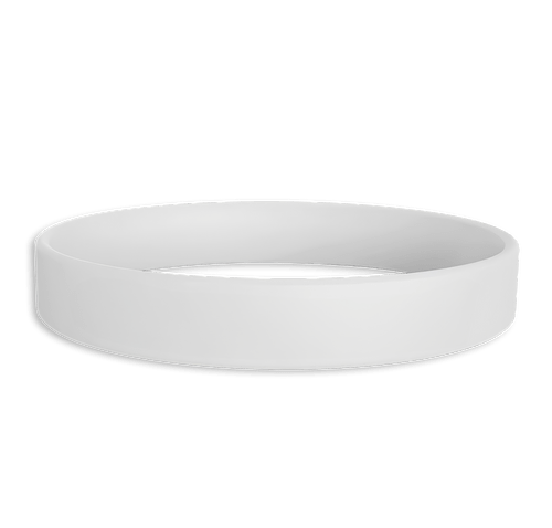 Silicone Wristband in White