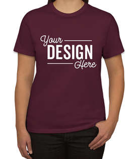 Port & Company Women's Core Cotton T-shirt - Color: Athletic Maroon