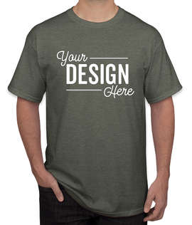 Canada - Gildan 100% Cotton T-shirt - Color: Heather Military Green
