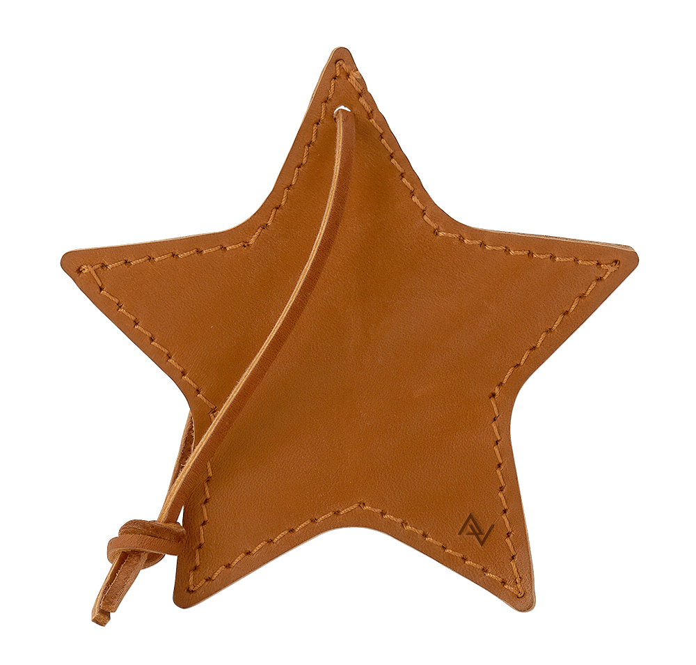 Stella Leather Star Ornament-default