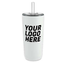 CamelBak 20 oz. Stainless Steel Tumbler with Straw - Color: White