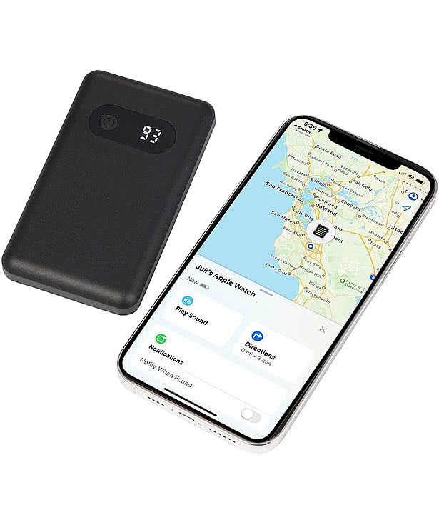 Full Color Find My 5,000 mAh 18W PD Power Bank with Digital Display