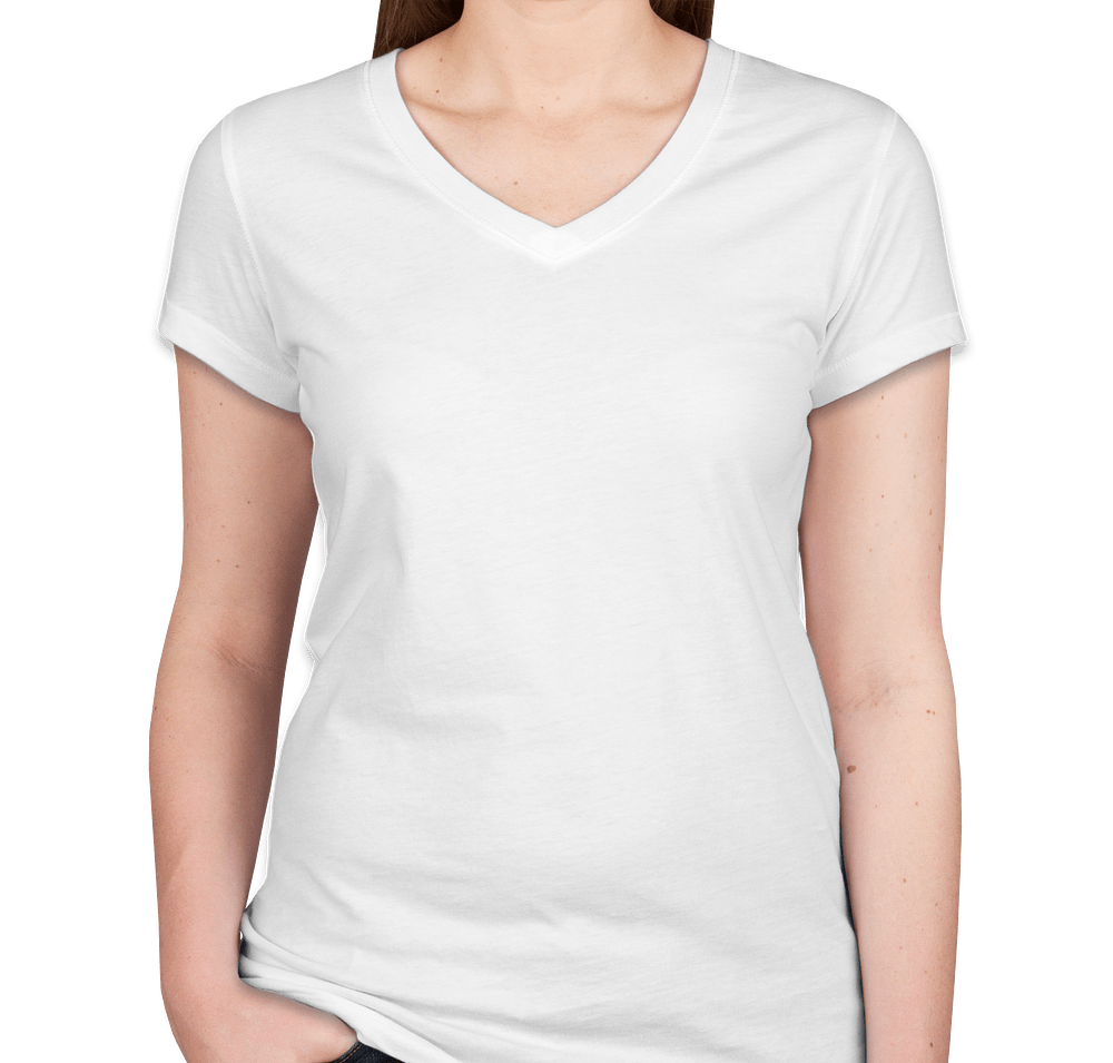 Bella + Canvas Women's Slim Fit Jersey V-Neck T-shirt-default