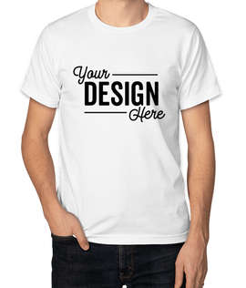 Bayside USA-Made Jersey T-shirt - Color: White