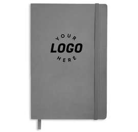 JournalBooks ® Debossed Pedova Soft Bound Notebook - Color: Gray