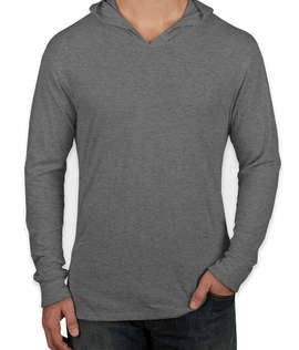 Next Level Tri-Blend Hooded Long Sleeve T-shirt